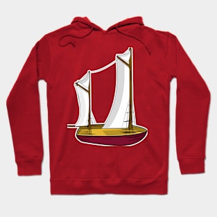 Toy sailboat. Hoodie